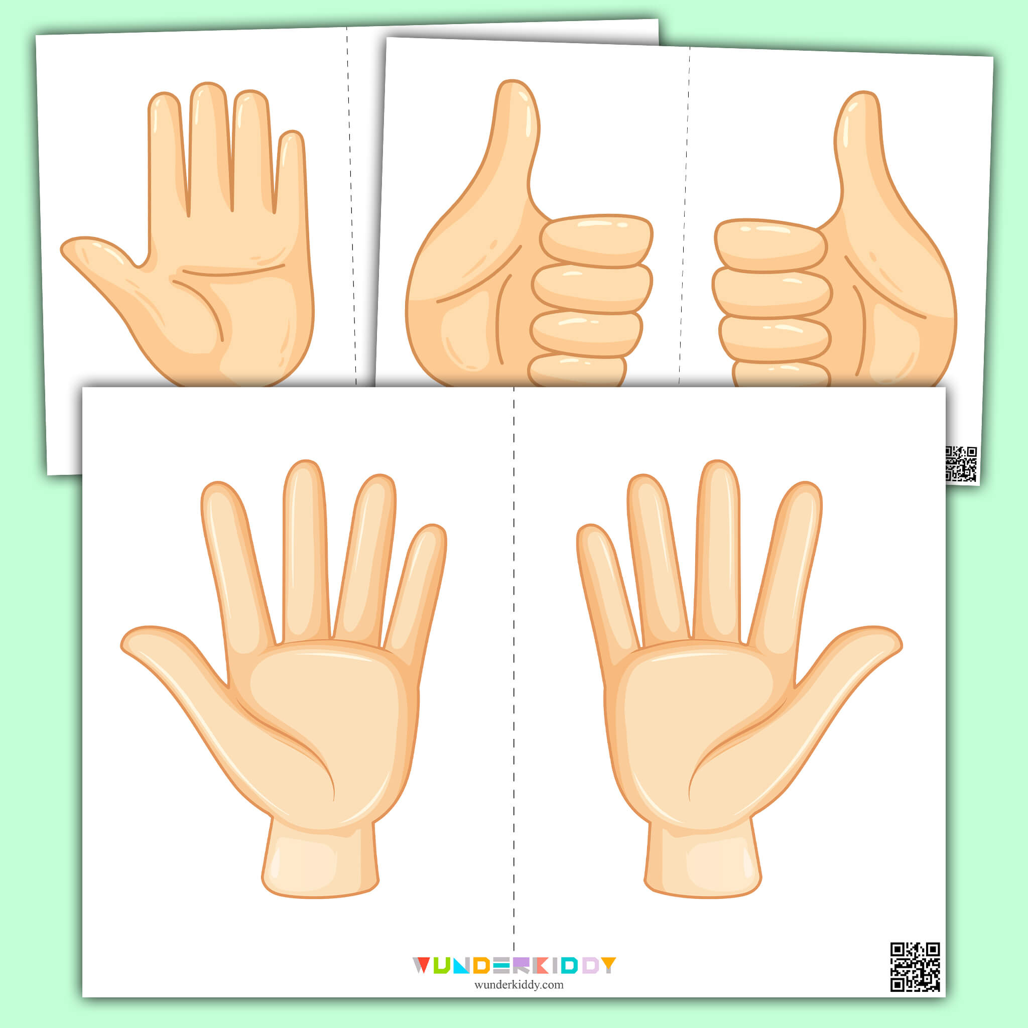 Карточки «Повтори жест» для малышей