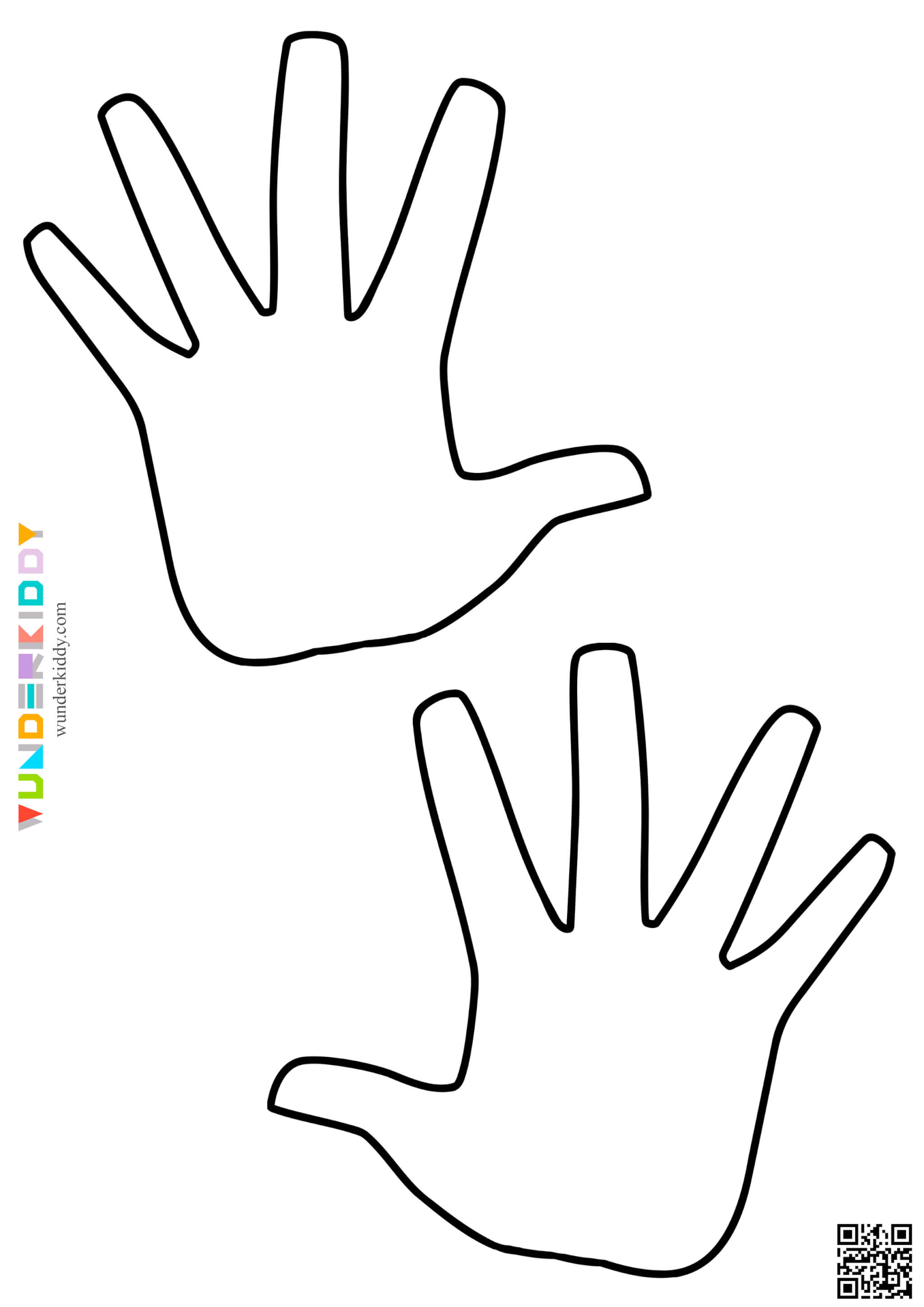 Printable Hands Template - Image 4