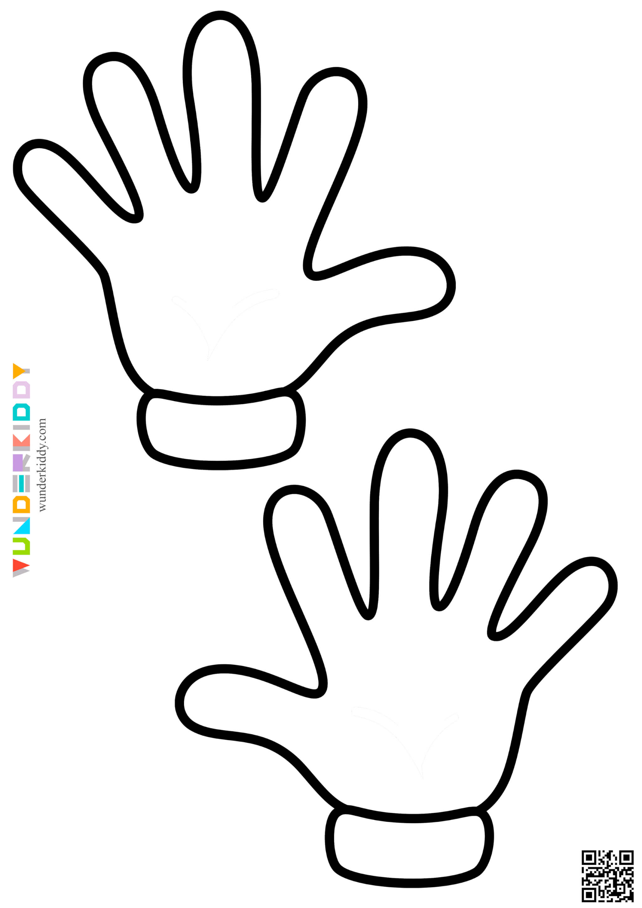Printable Hands Template - Image 5