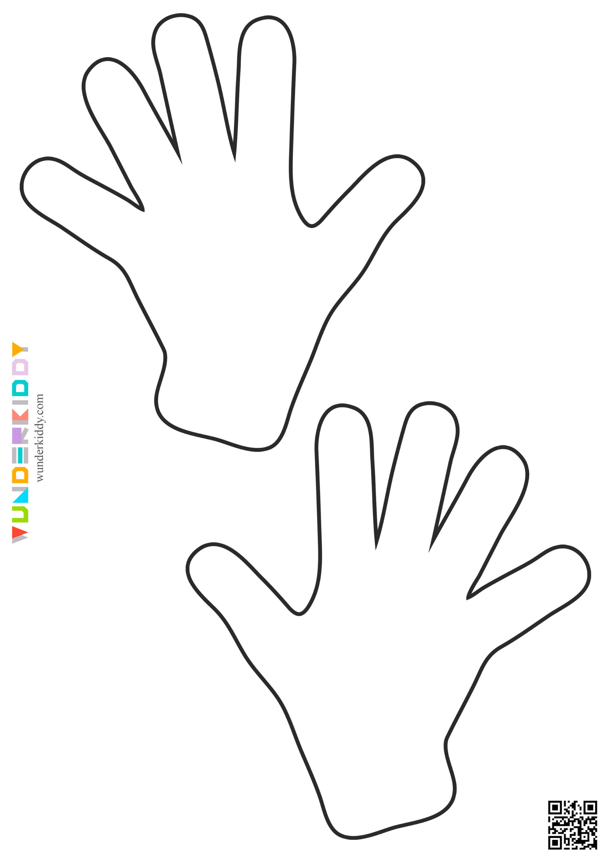 Printable Hands Template - Image 8
