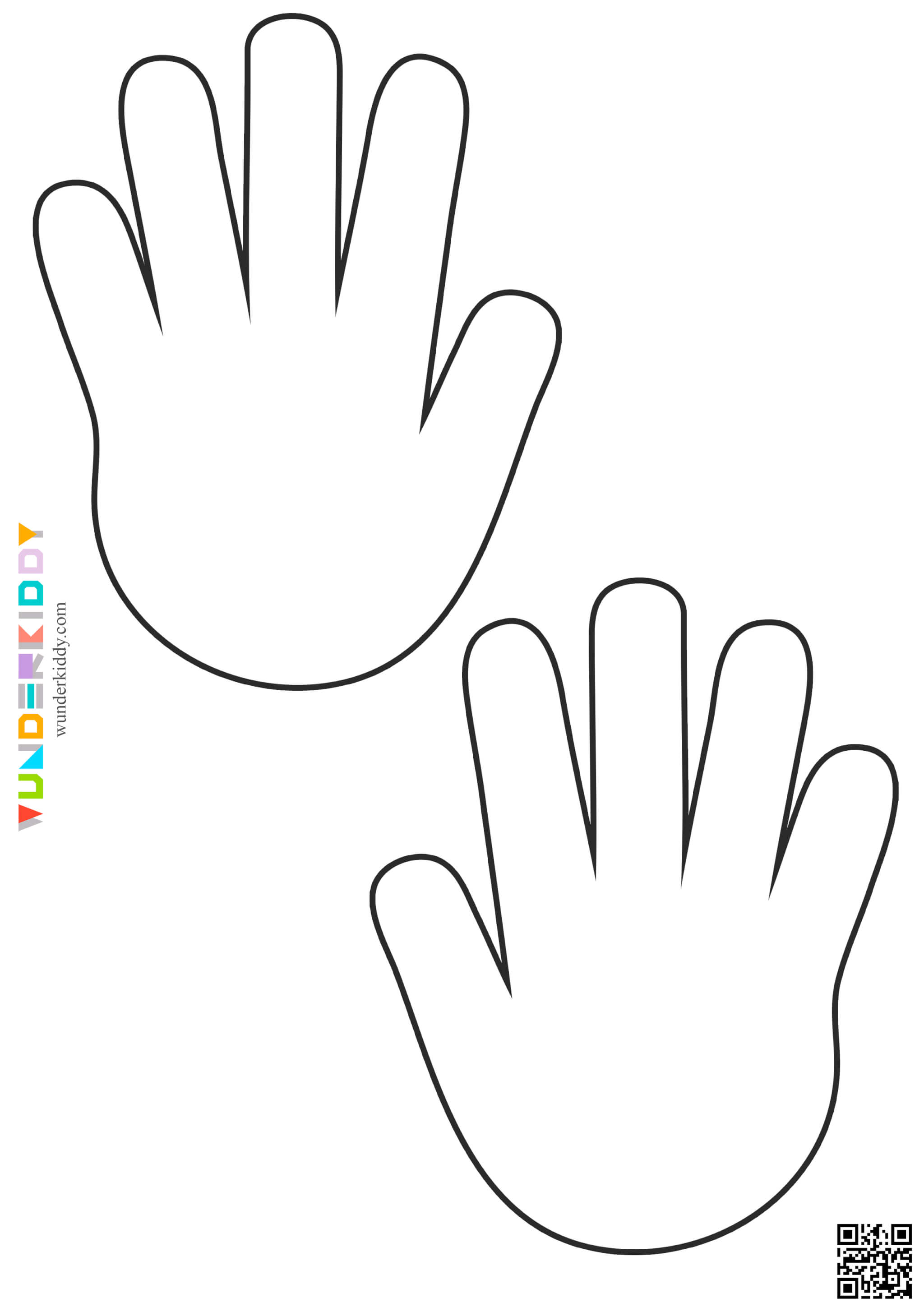 Printable Hands Template - Image 9