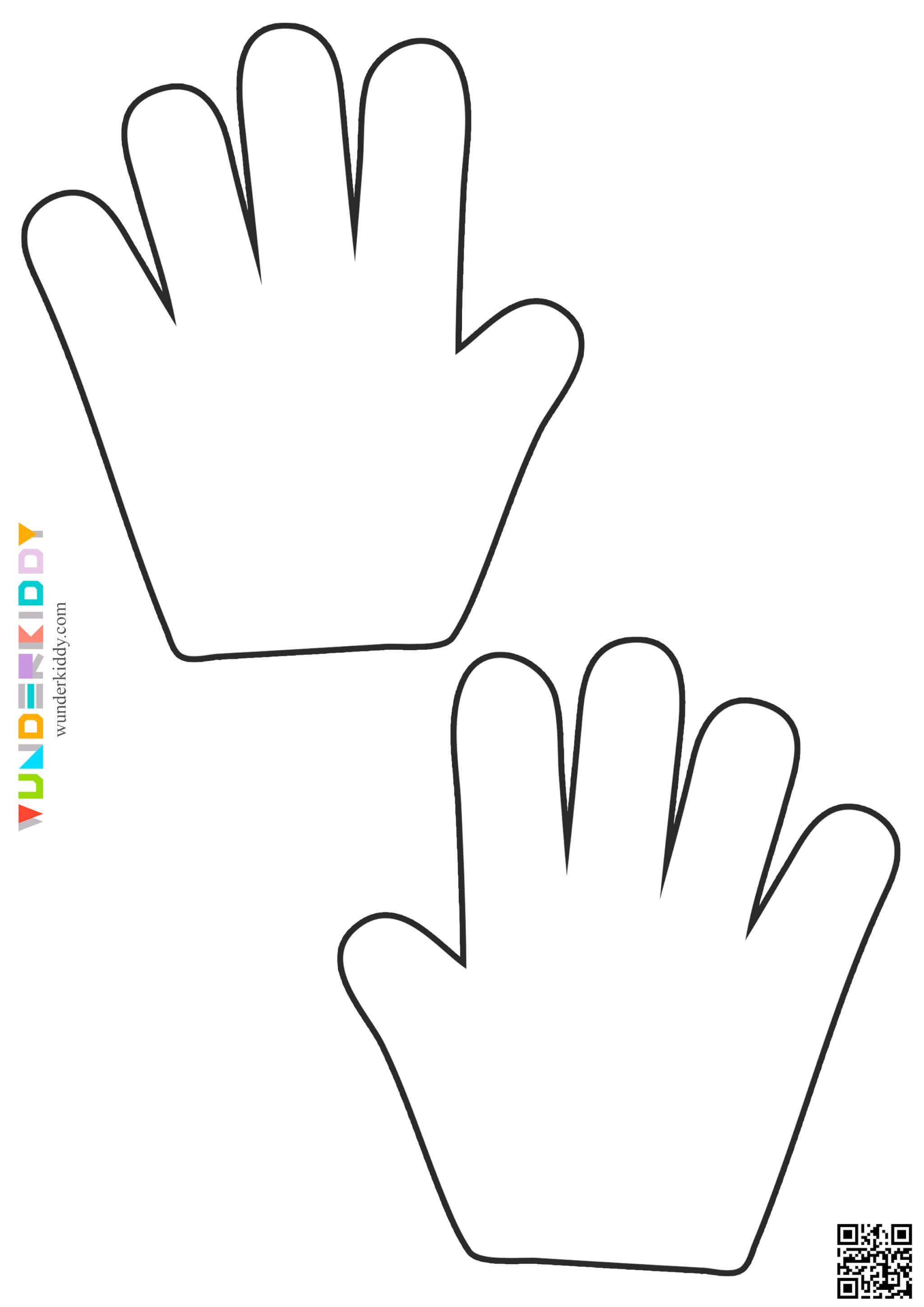 Printable Hands Template - Image 10