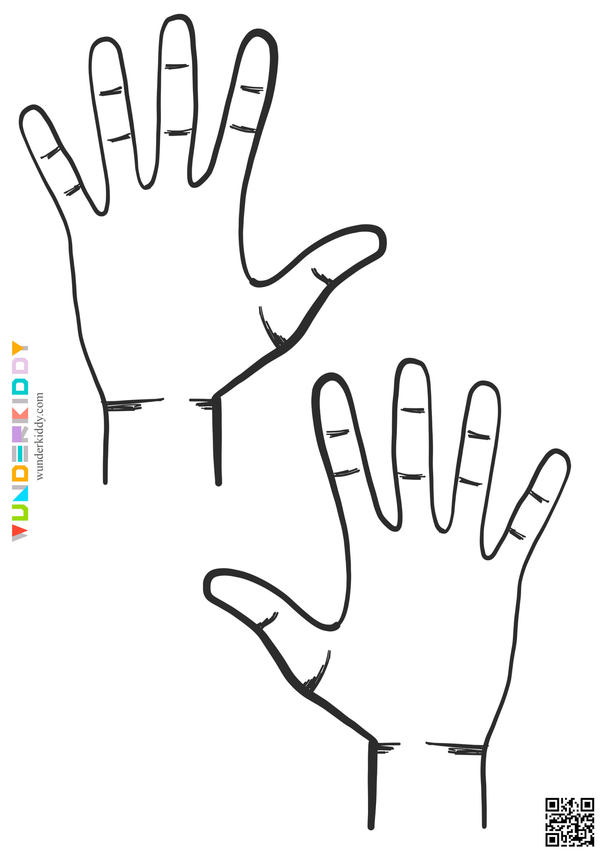 Printable Hands Template - Image 11