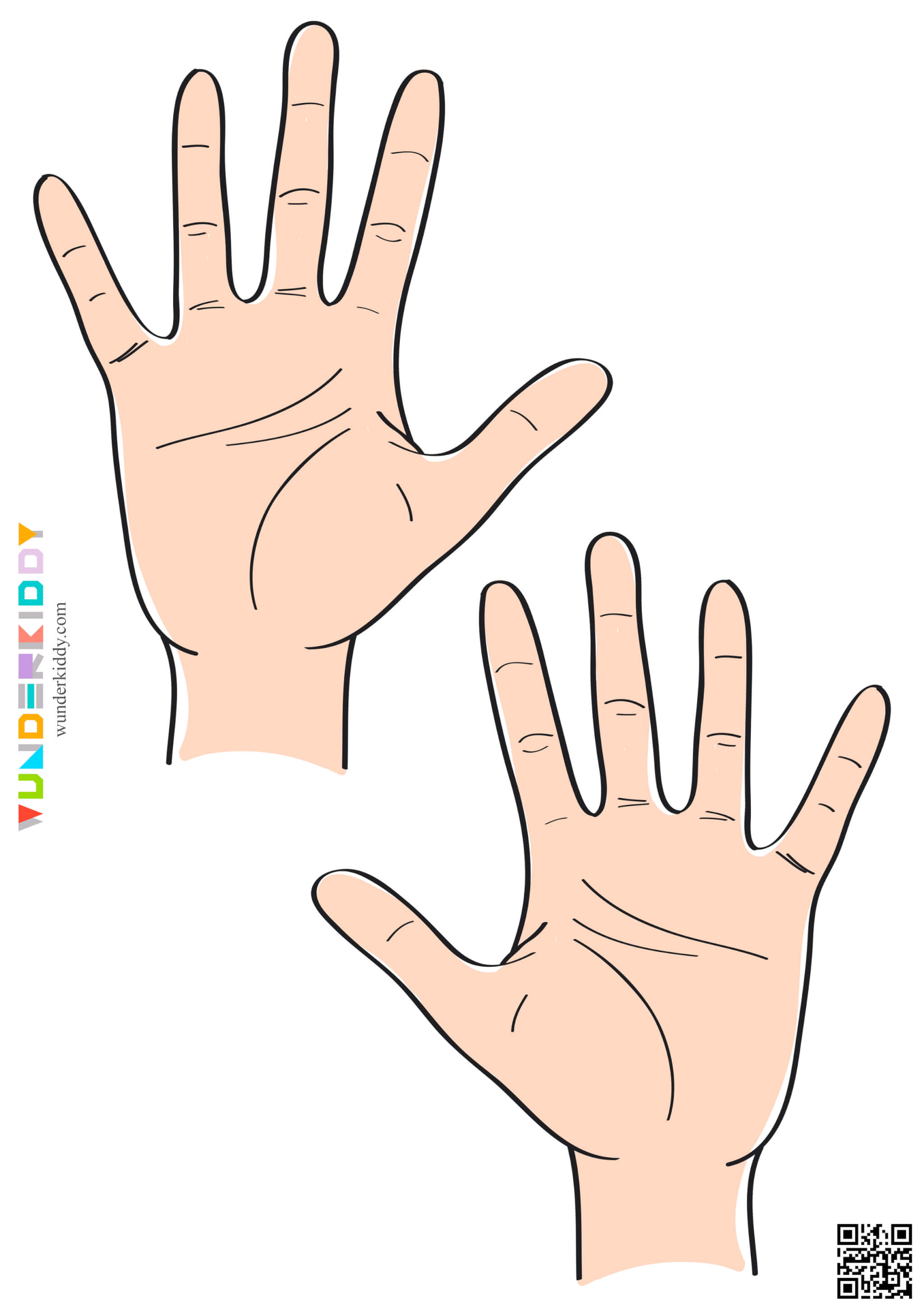 Printable Hands Template - Image 12