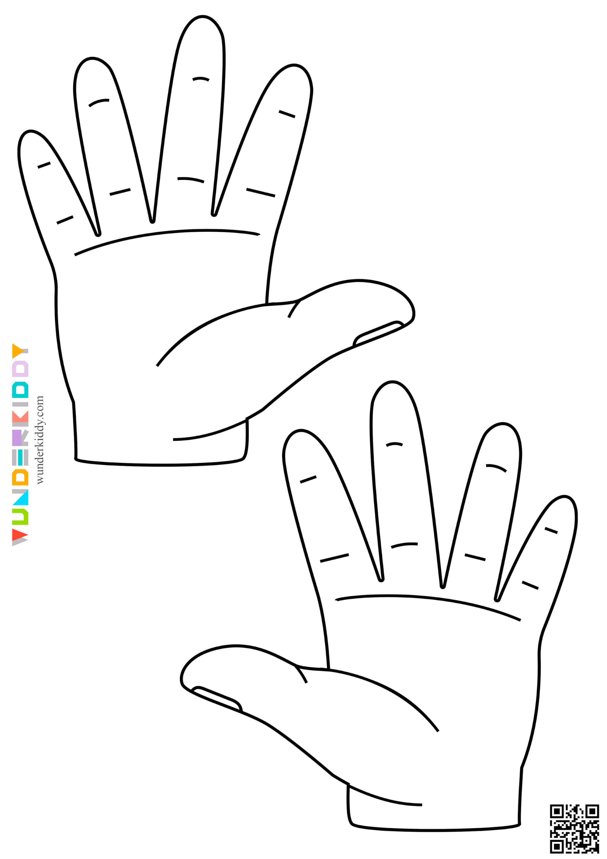 Printable Hands Template - Image 14