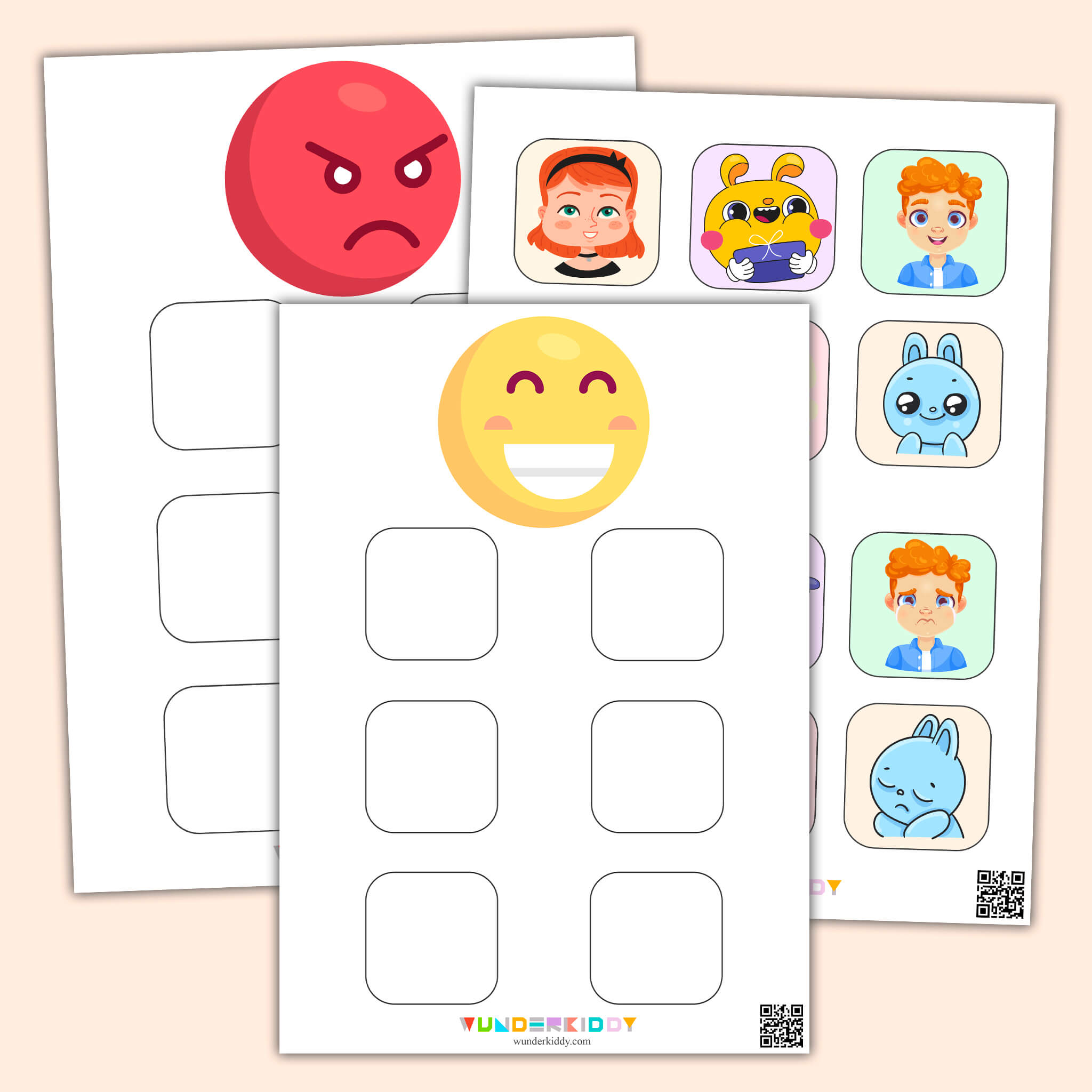 Happy, Sad and Angry Sorting Activity