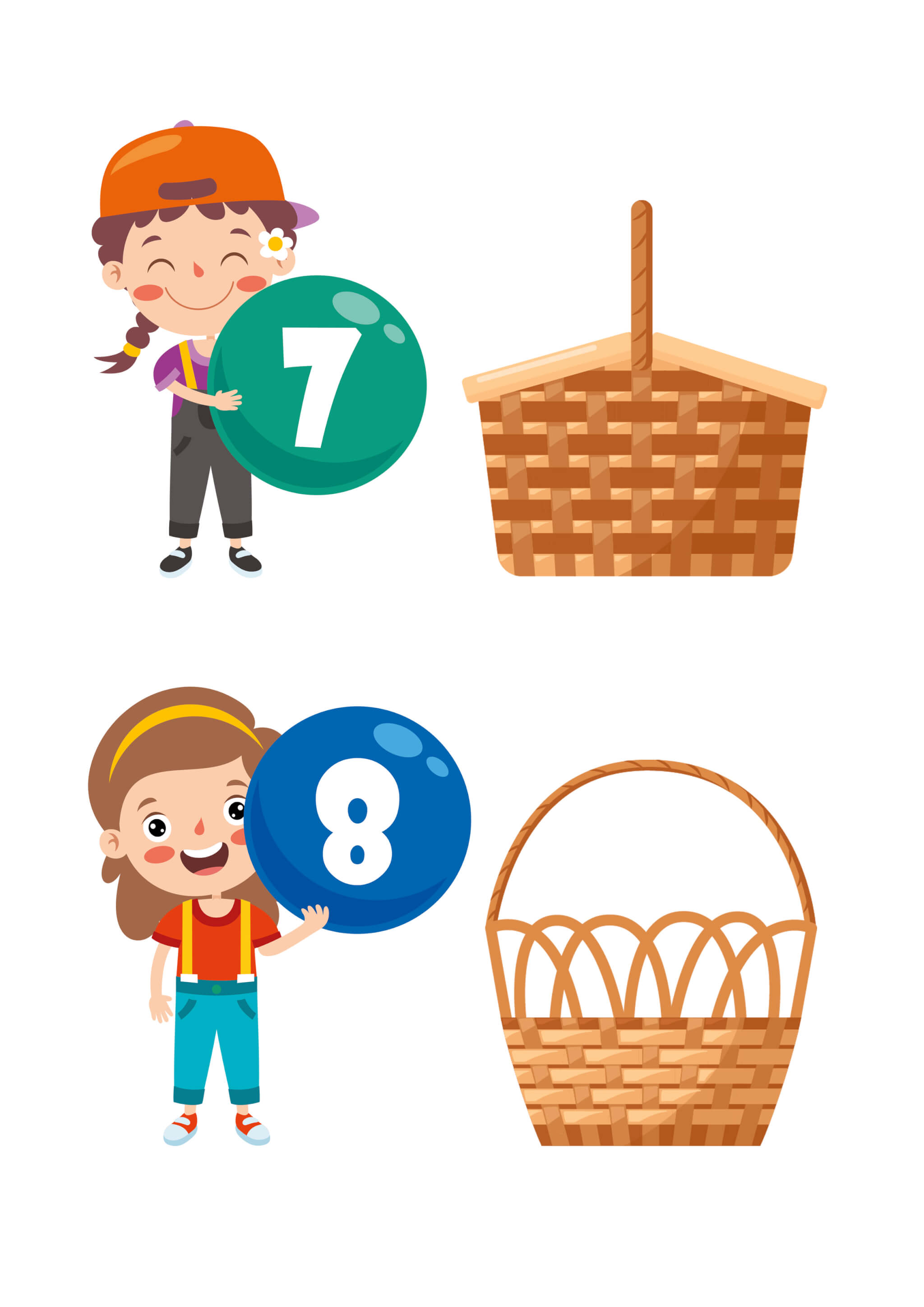 Baskets Math Printable for Counting - Image 5
