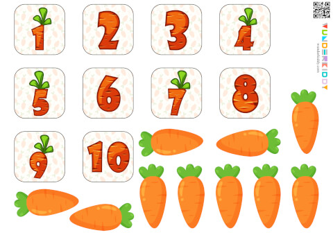 Розвиваюча гра на рахунок до 10 «Морквяний урожай» - Зображення 3