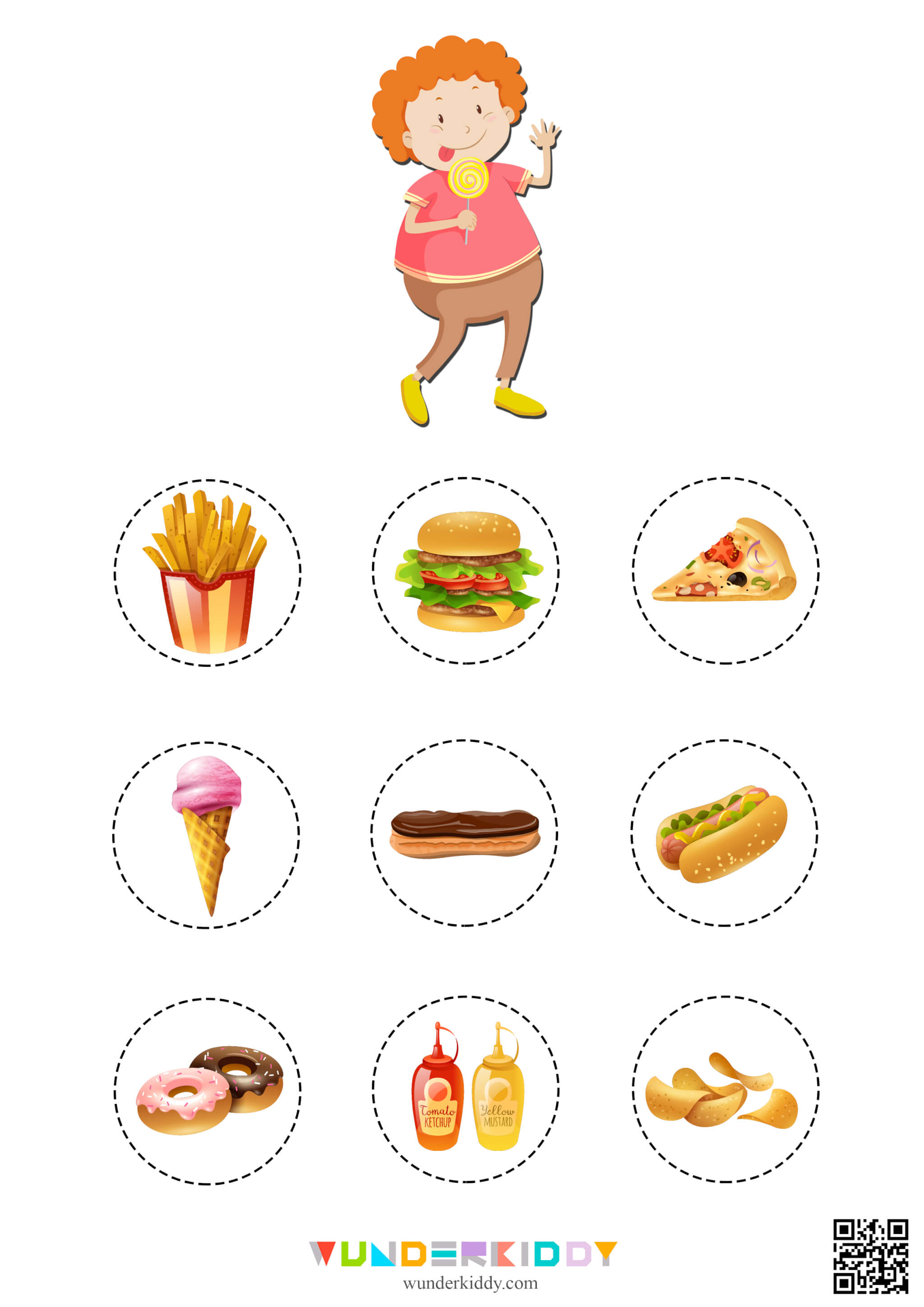 Activity sheet «Healthy or junk food» - Image 2
