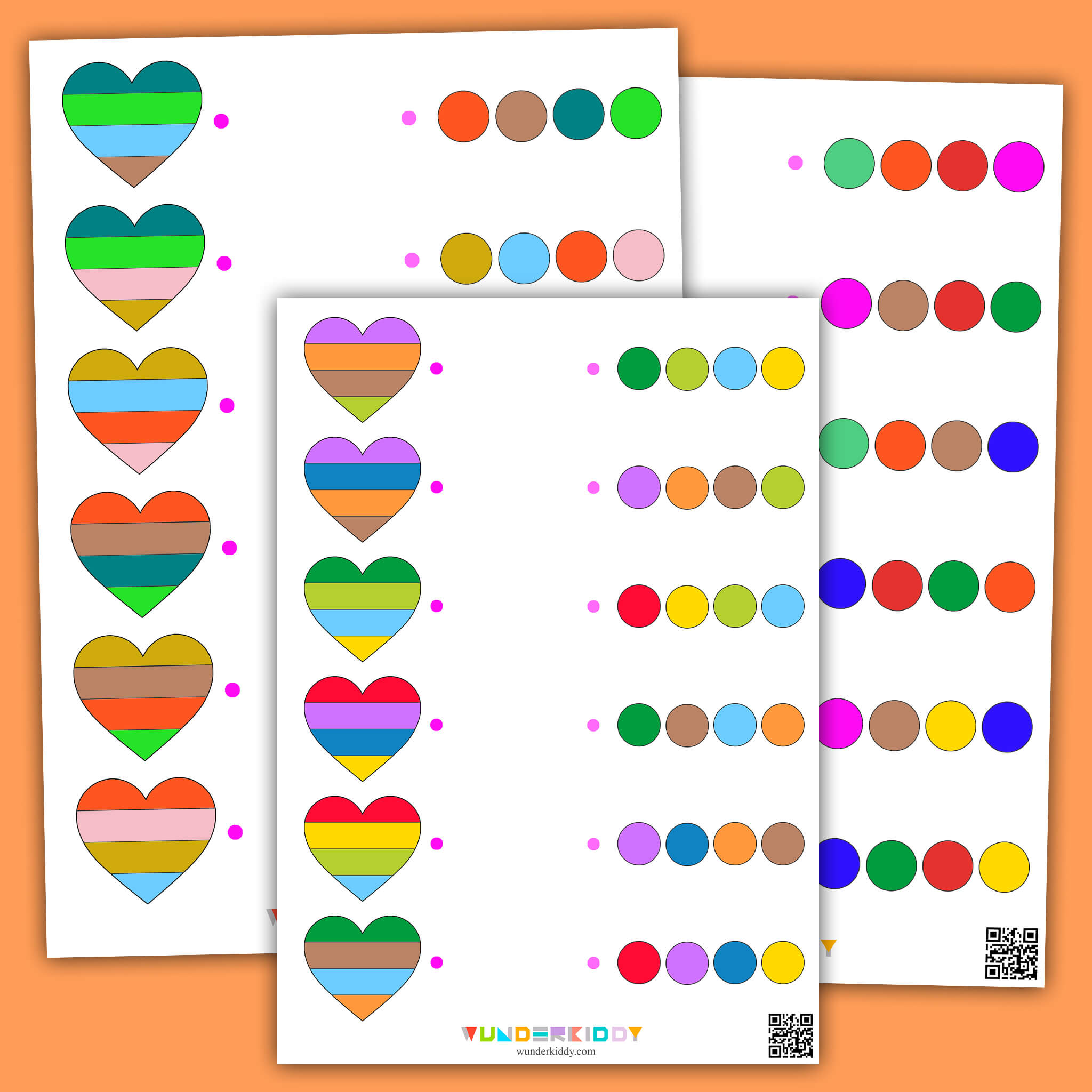 Heart Color Code Worksheet