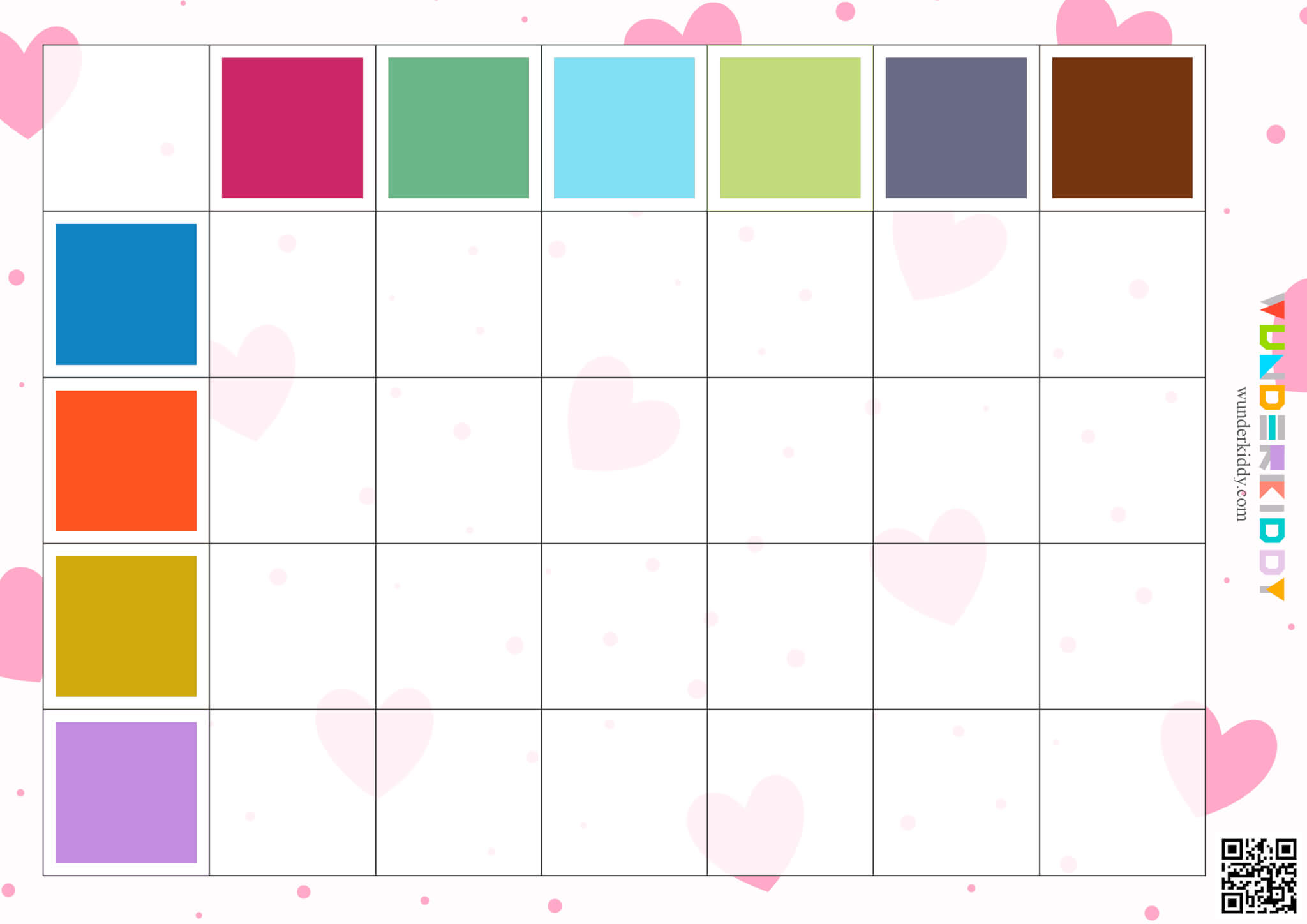 Heart Color Matching Worksheet - Image 4