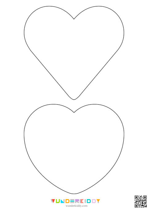 Printable Valentine’s Day Hearts Template Idea For Kids