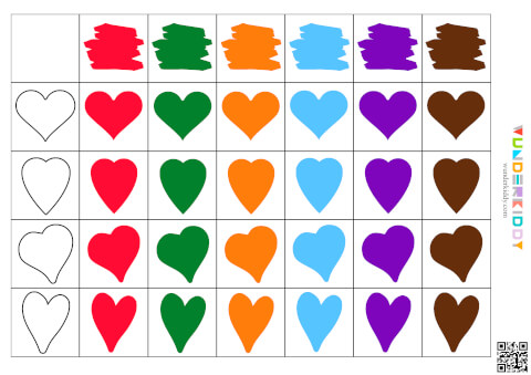 «Valentinstag Herzen» Sortierübung - Bild 3
