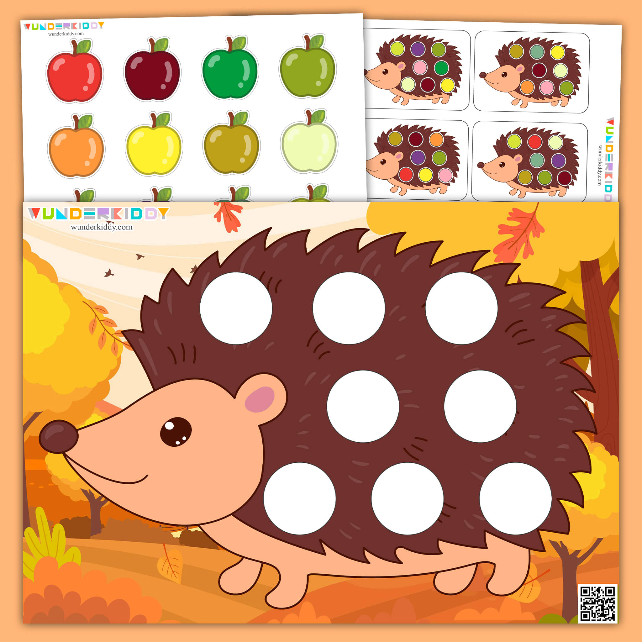 Hedgehog Color Match Game