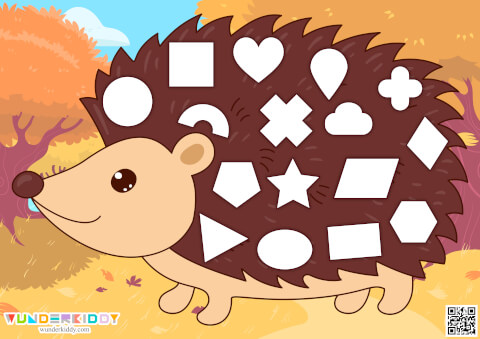 Дидактична гра на липучках «Їжачок та яблука» - Зображення 2