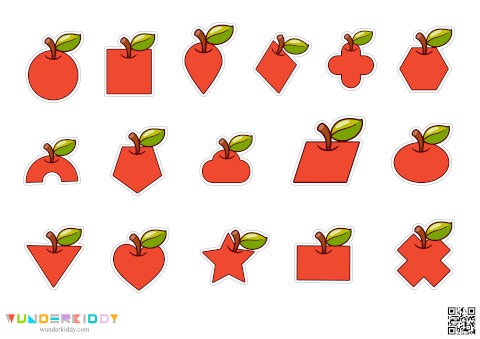 Дидактична гра на липучках «Їжачок та яблука» - Зображення 3