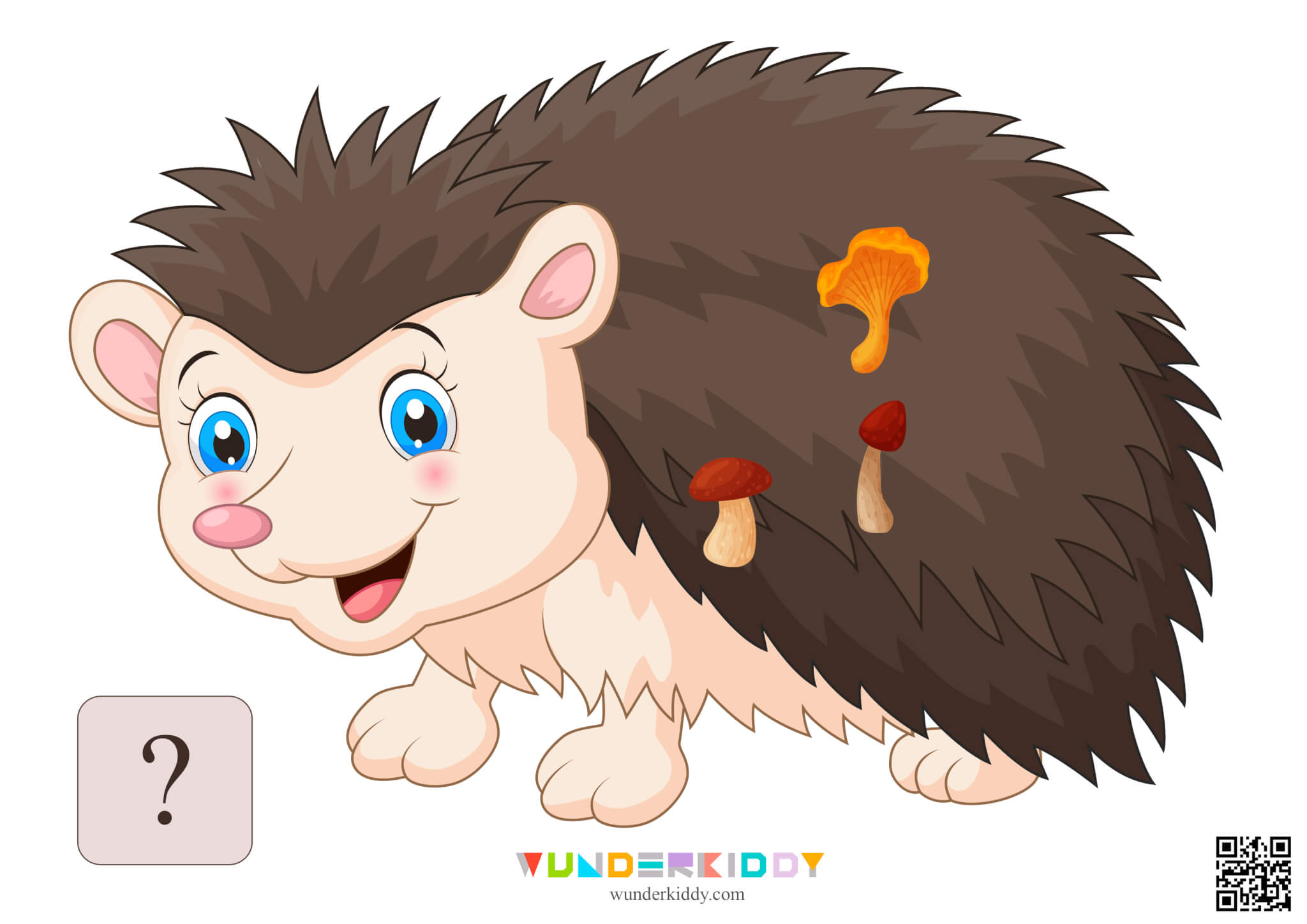 Worksheet Count to 20 with Hedgehog and Mushrooms - Image 7
