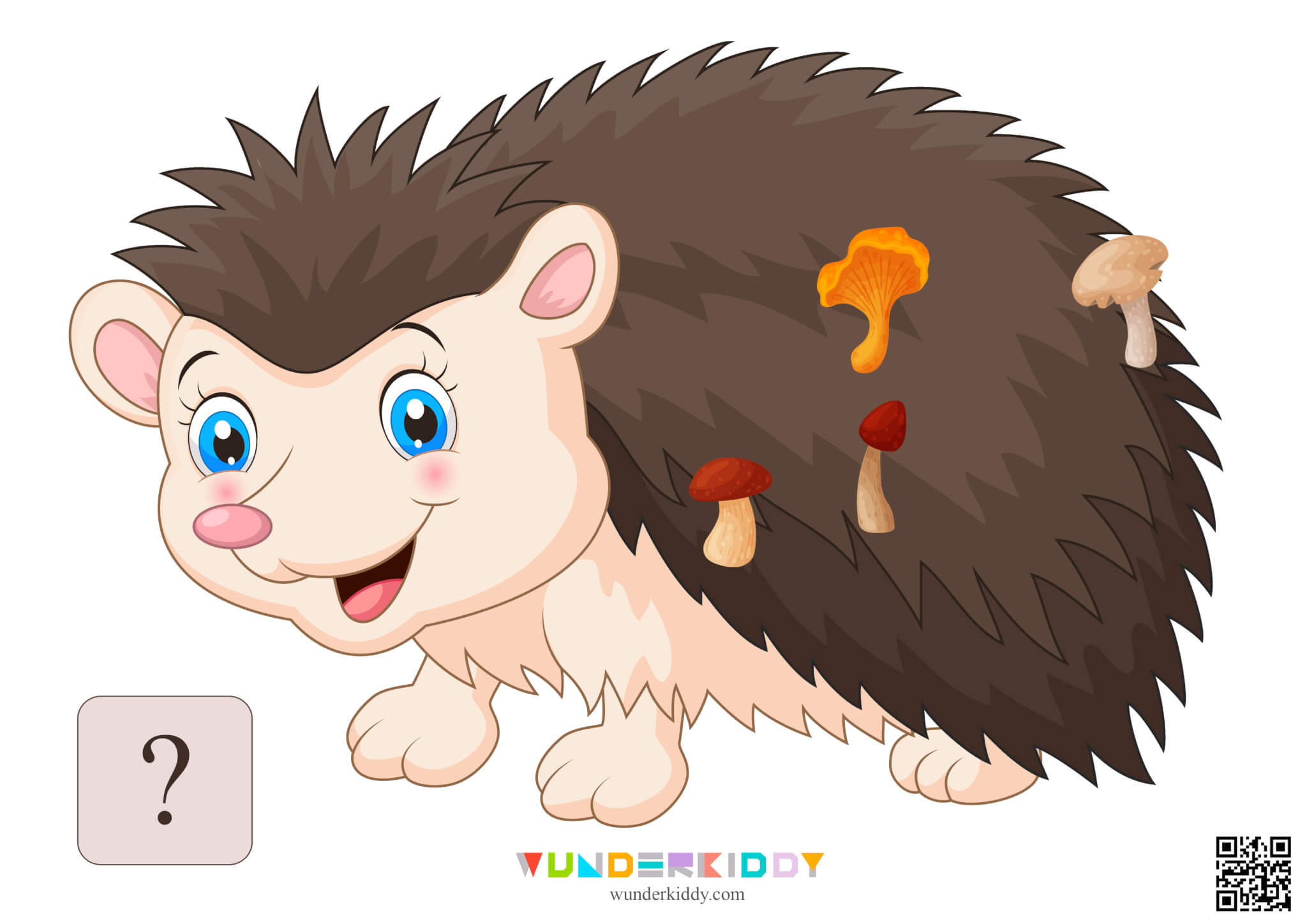 Activity sheet «Hedgehog and mushrooms» - Image 8