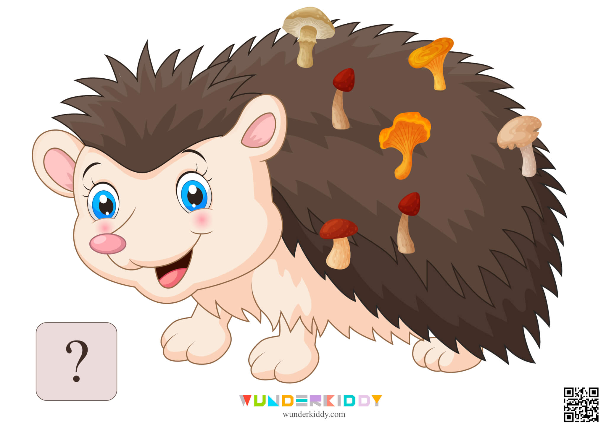 Activity sheet «Hedgehog and mushrooms» - Image 11