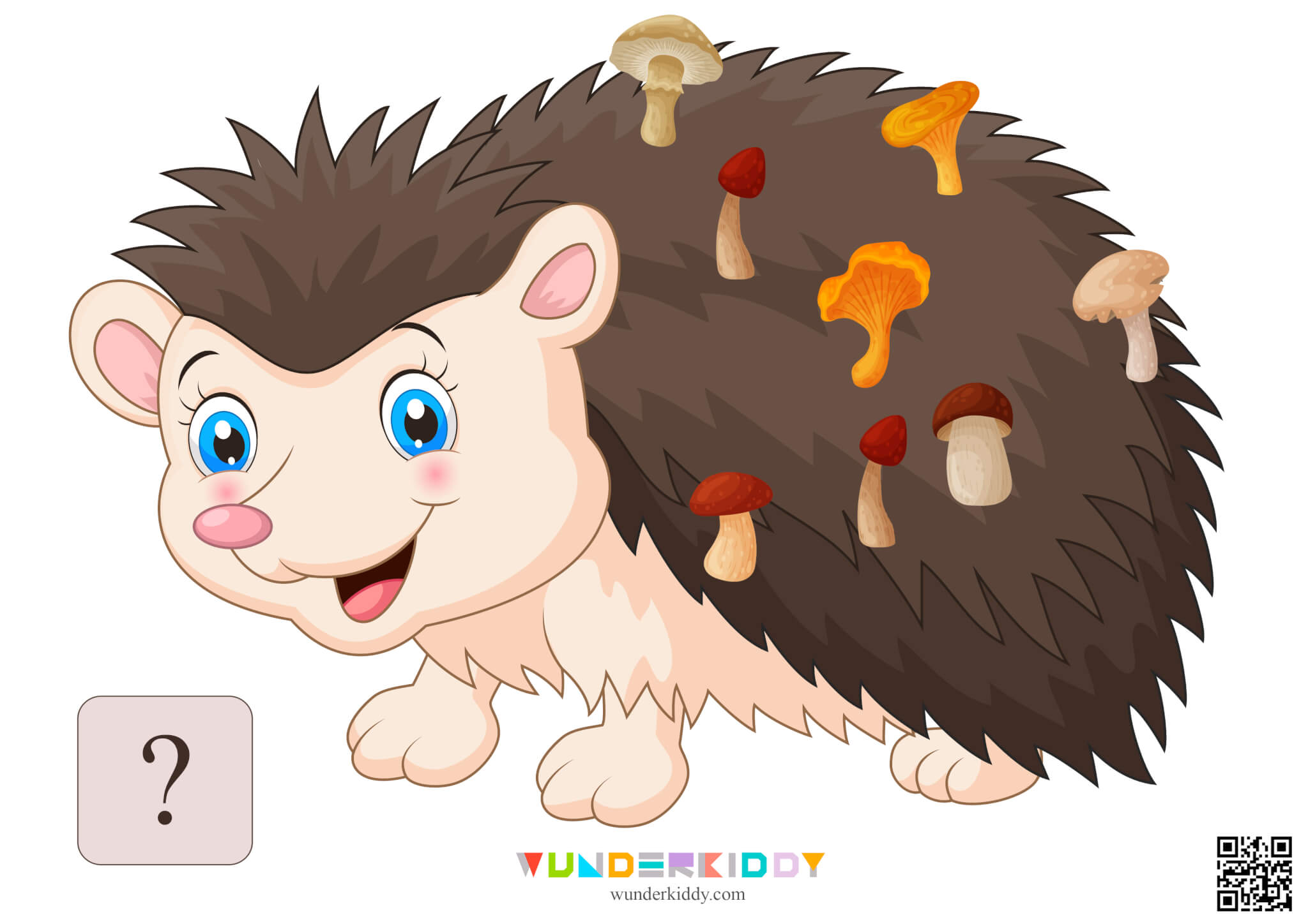 Worksheet Count to 20 with Hedgehog and Mushrooms - Image 12