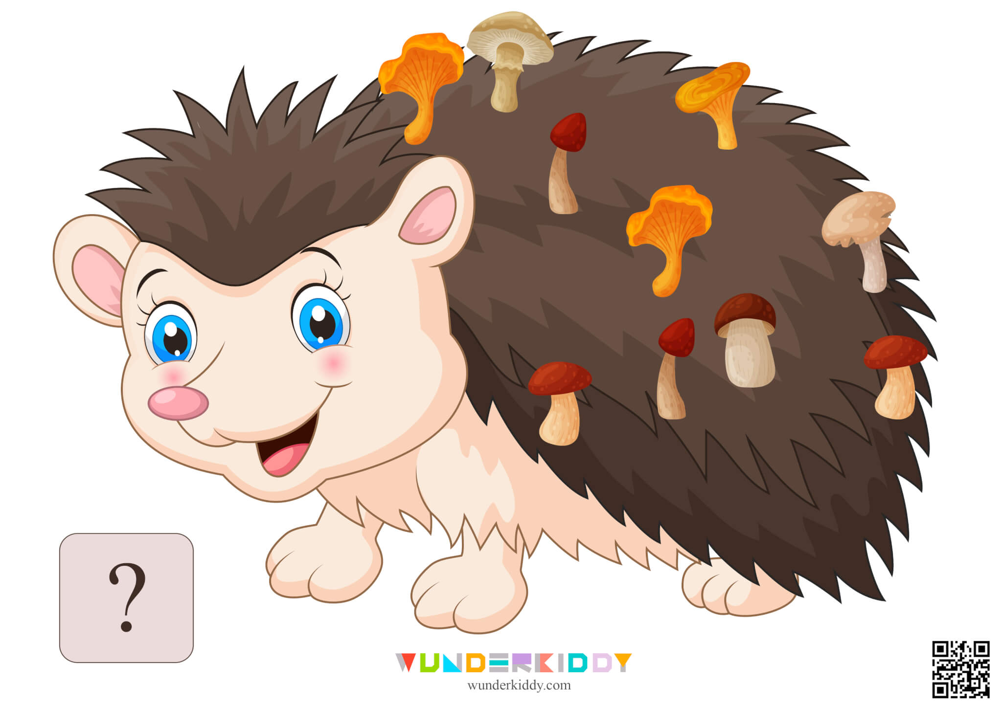 Worksheet Count to 20 with Hedgehog and Mushrooms - Image 14