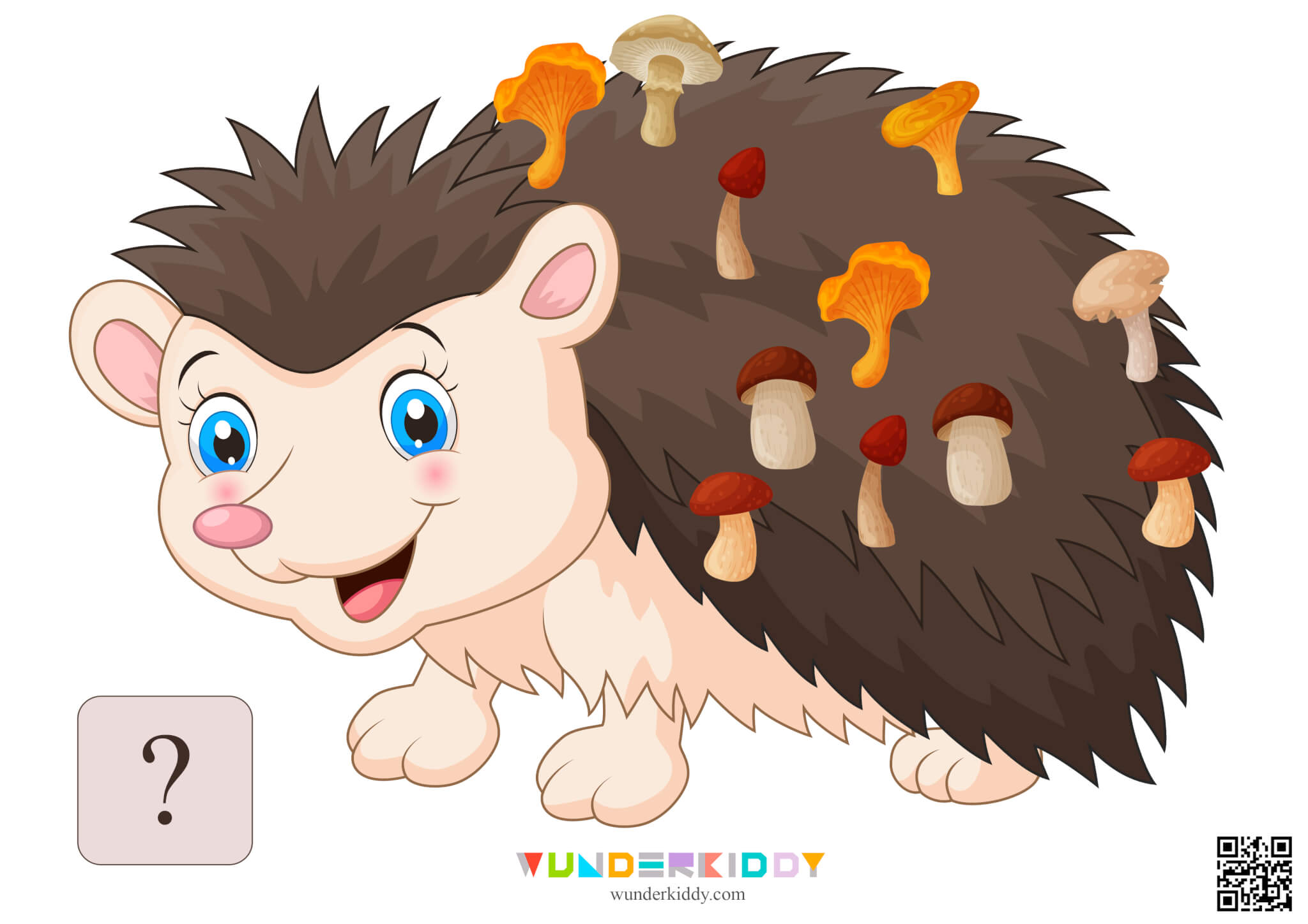 Worksheet Count to 20 with Hedgehog and Mushrooms - Image 15