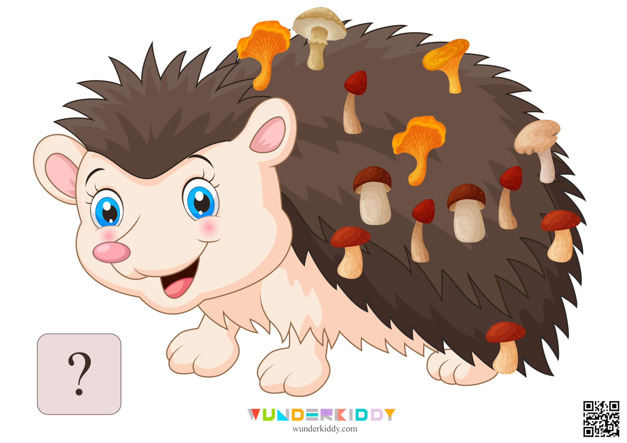 Activity sheet «Hedgehog and mushrooms» - Image 17
