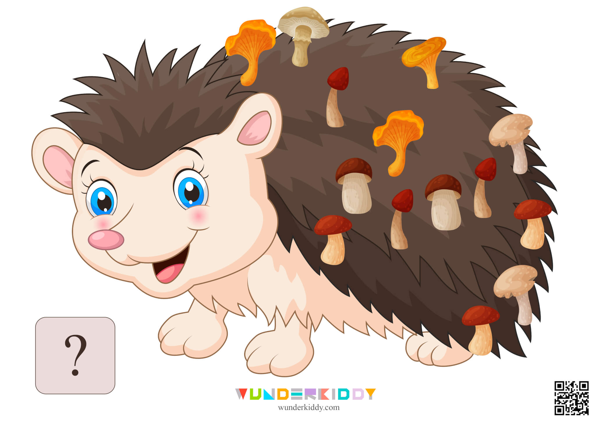 Worksheet Count to 20 with Hedgehog and Mushrooms - Image 18