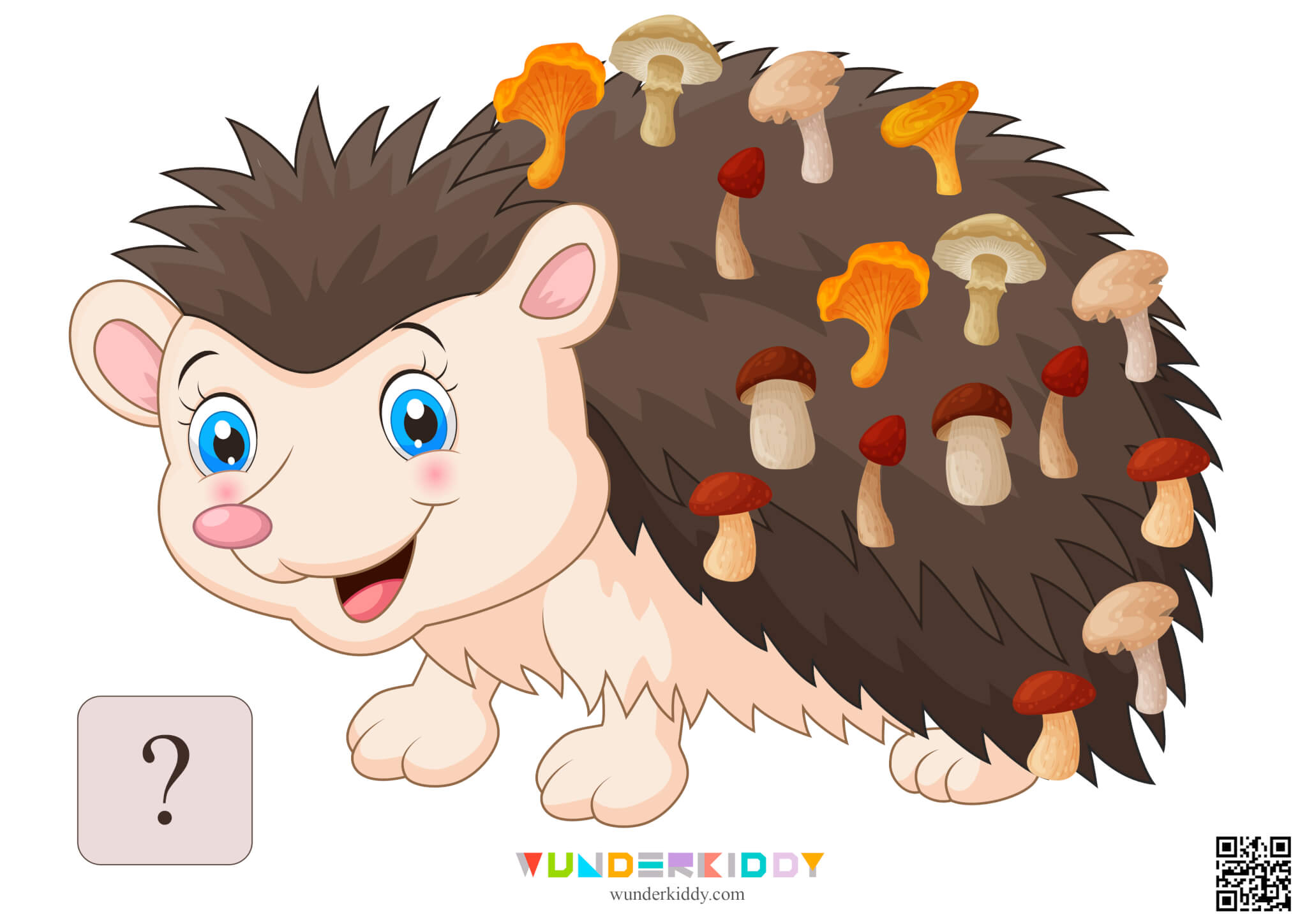 Worksheet Count to 20 with Hedgehog and Mushrooms - Image 20