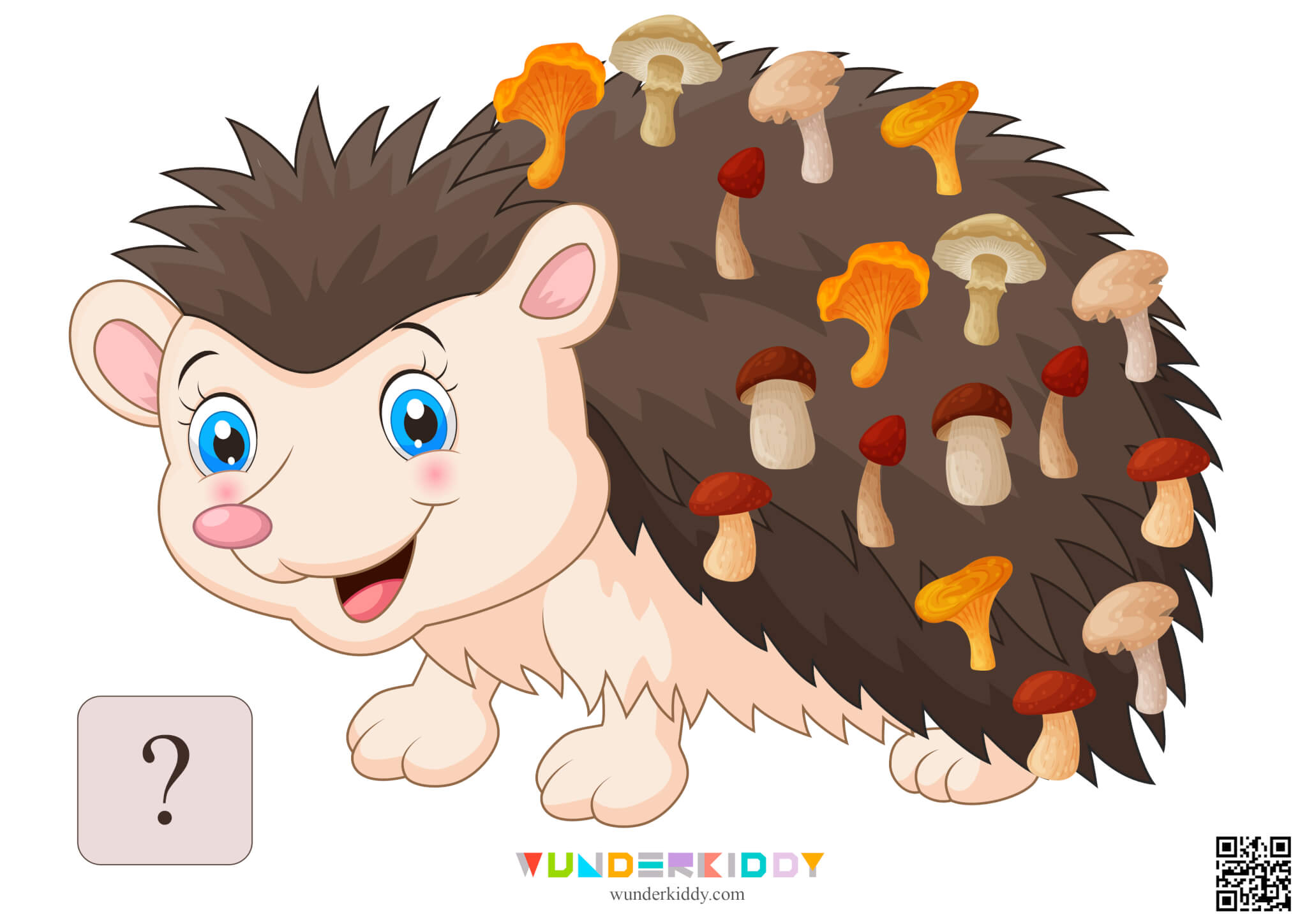 Activity sheet «Hedgehog and mushrooms» - Image 21