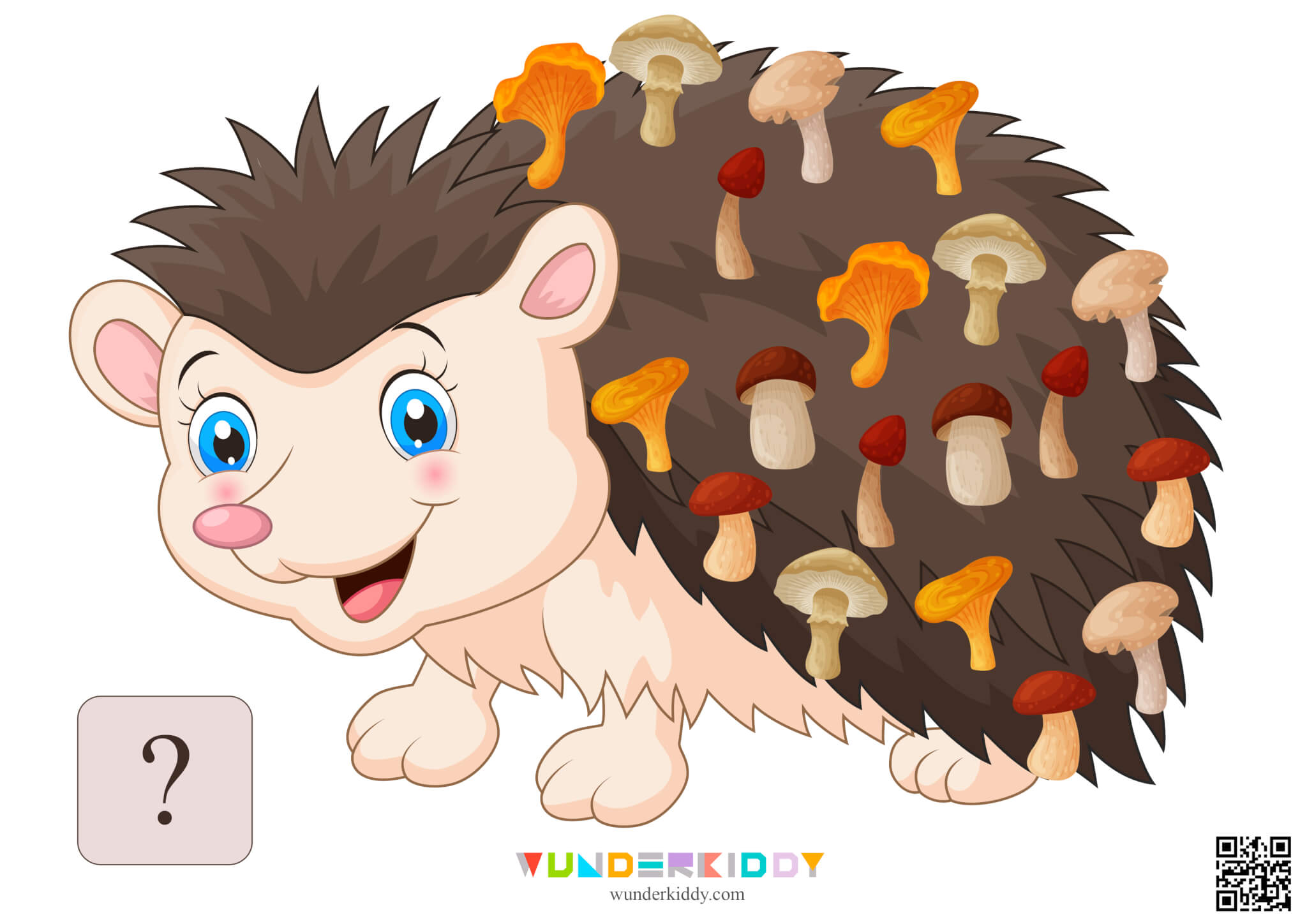 Activity sheet «Hedgehog and mushrooms» - Image 23