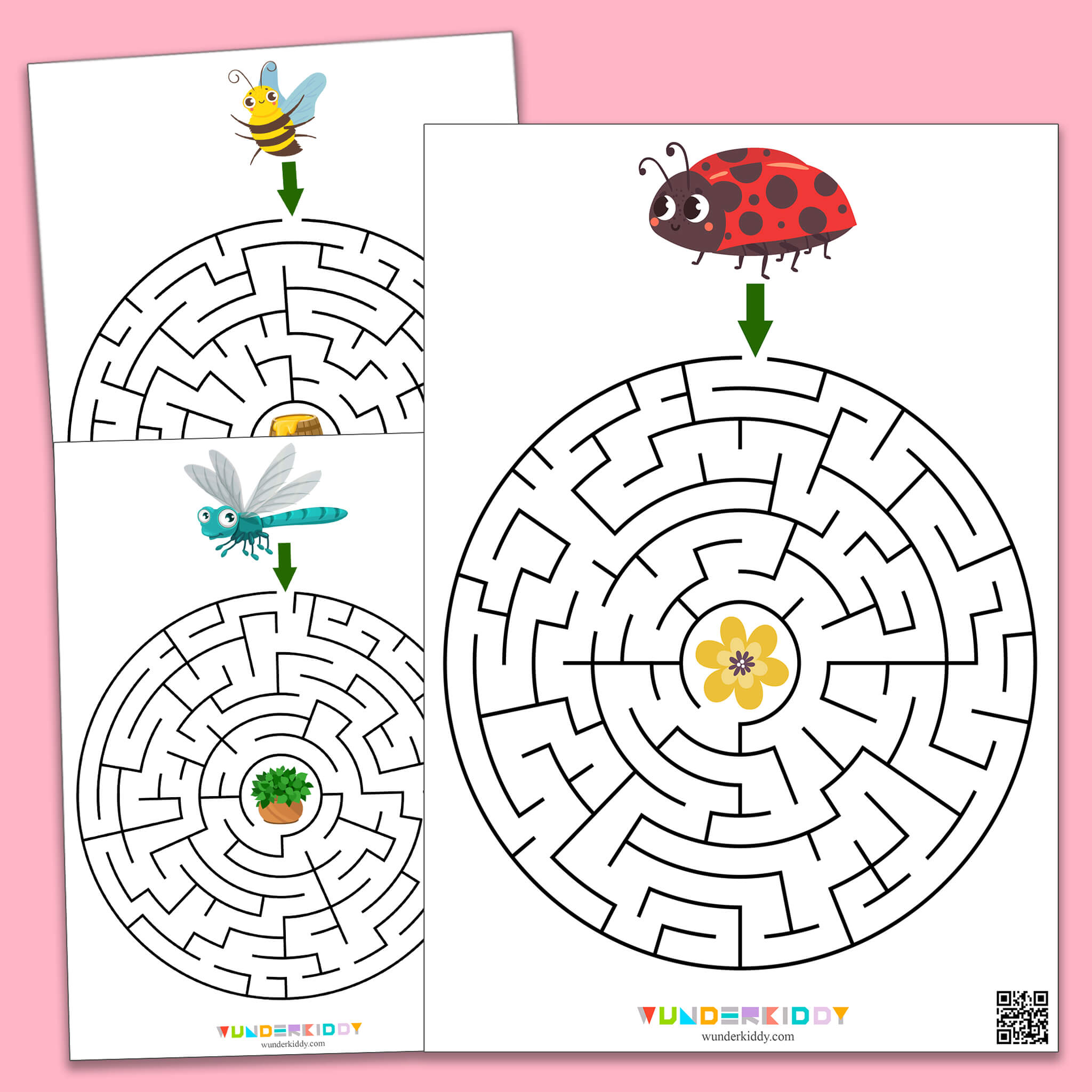 Worksheets «Help to find the way»