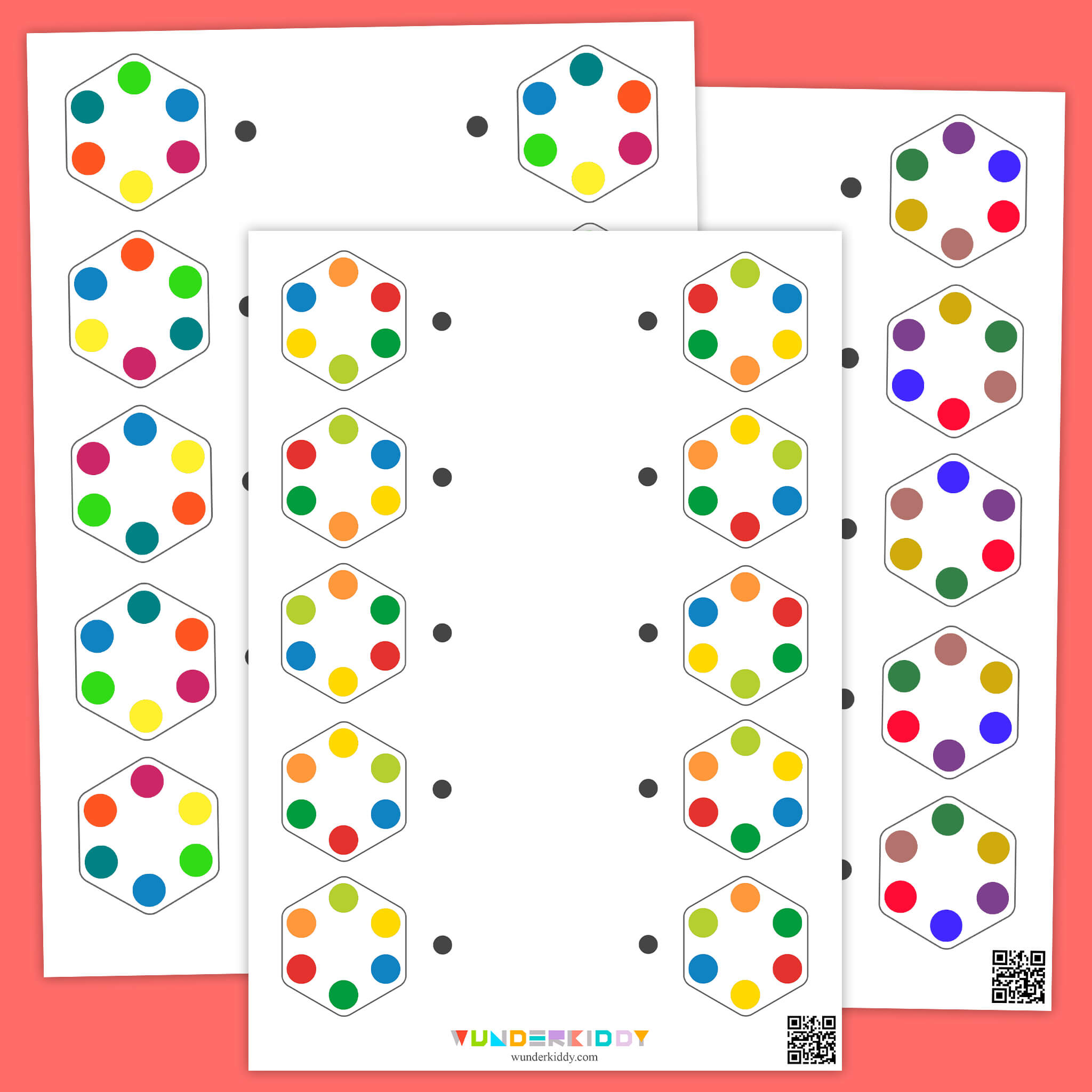 Hexagon Visual Logic Worksheets