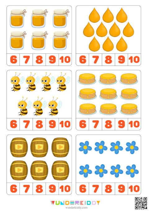 Сartes de mathématiques « Abeilles et miel » - Image 5