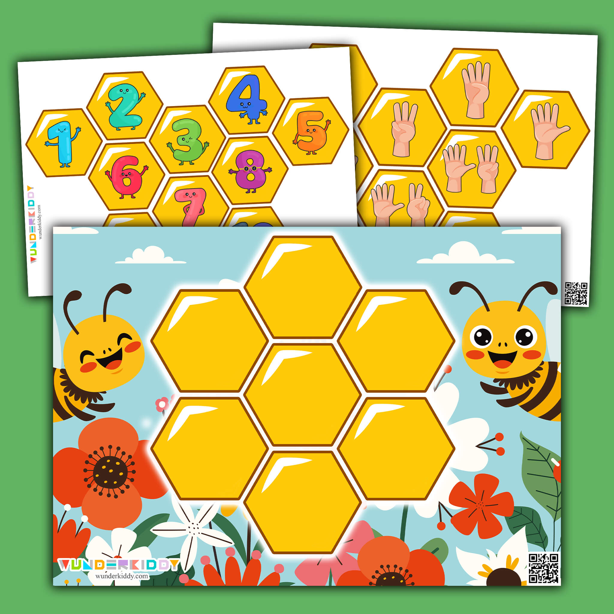 Mathe-Spiel für Kinder «Bienenwabe»