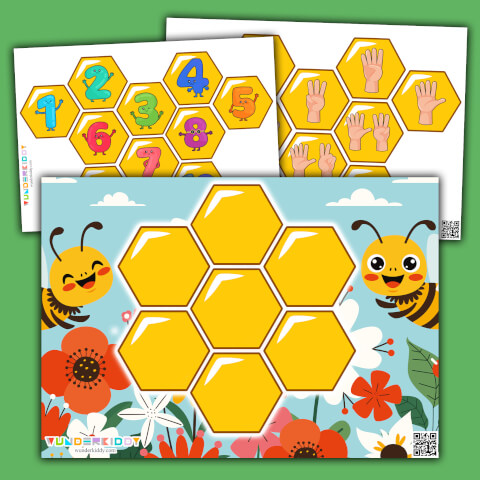 Mathe-Spiel für Kinder «Bienenwabe» - Bild 2