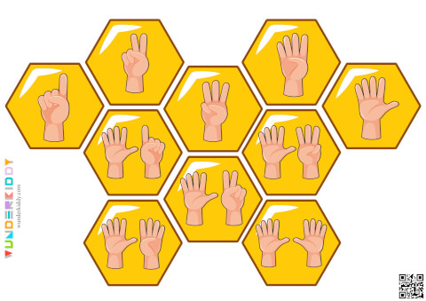 Дидактическая игра «Цифры для детей - Пчелиные соты» - Изображение 5