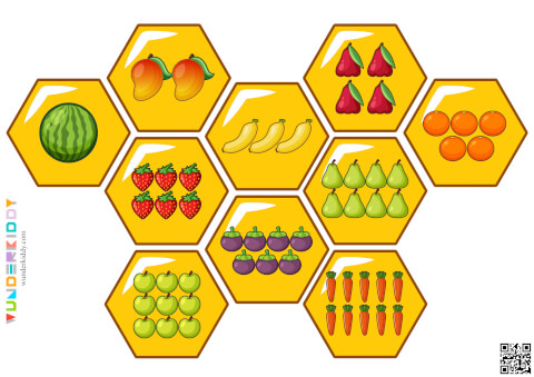 Дидактическая игра «Цифры для детей - Пчелиные соты» - Изображение 7