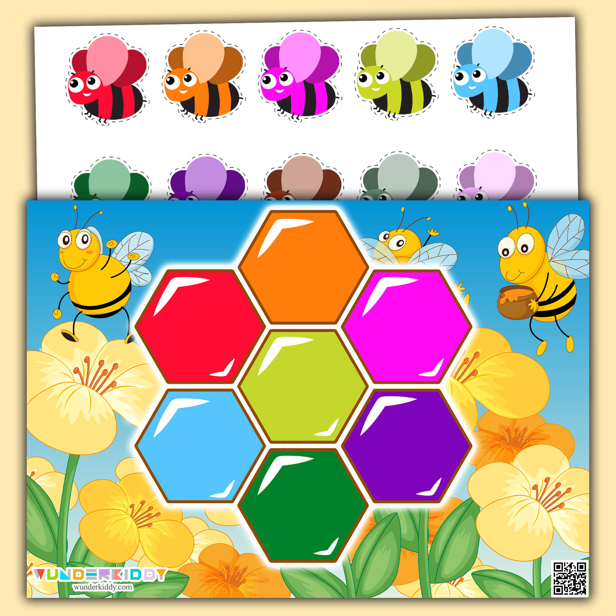 Дидактическая игра «Пчелиные соты»