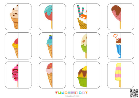 Симметрия для детей «Мороженое» - Изображение 2