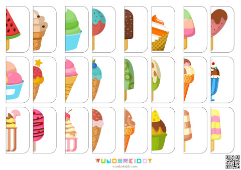 Симметрия для детей «Мороженое» - Изображение 4