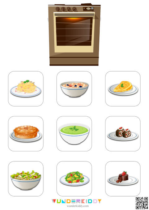 Kitchen Utensils Sorting Worksheet - Image 6