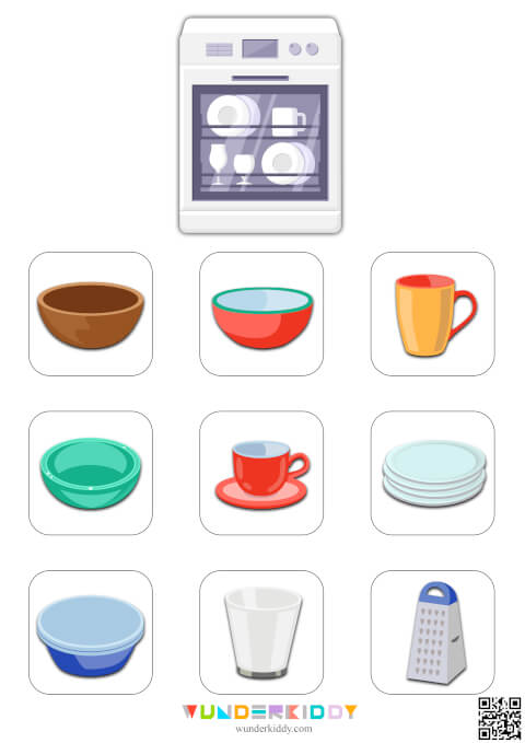Kitchen Utensils Sorting Worksheet - Image 7