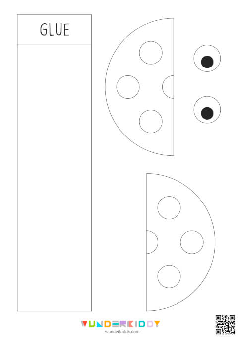 Paper Ladybug Craft Template - Image 3