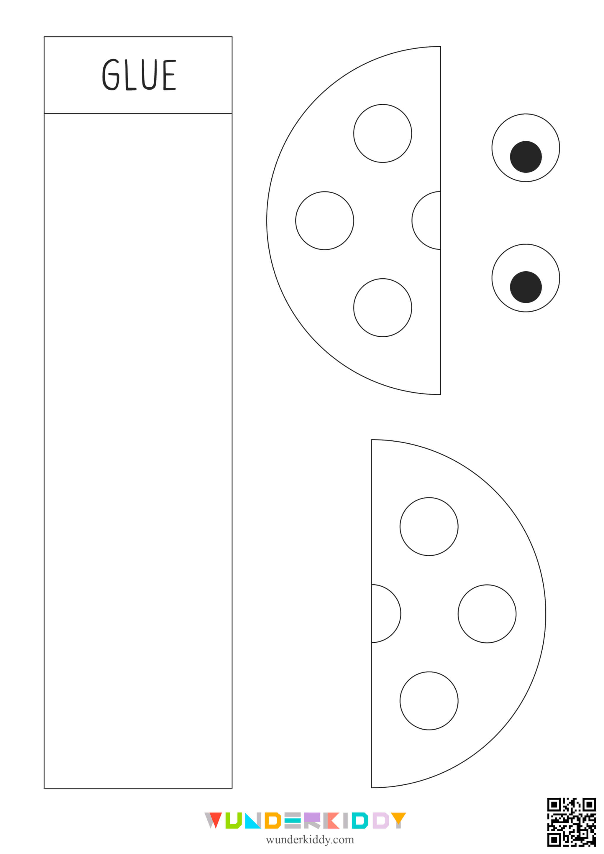 Paper Ladybug Craft Template - Image 3