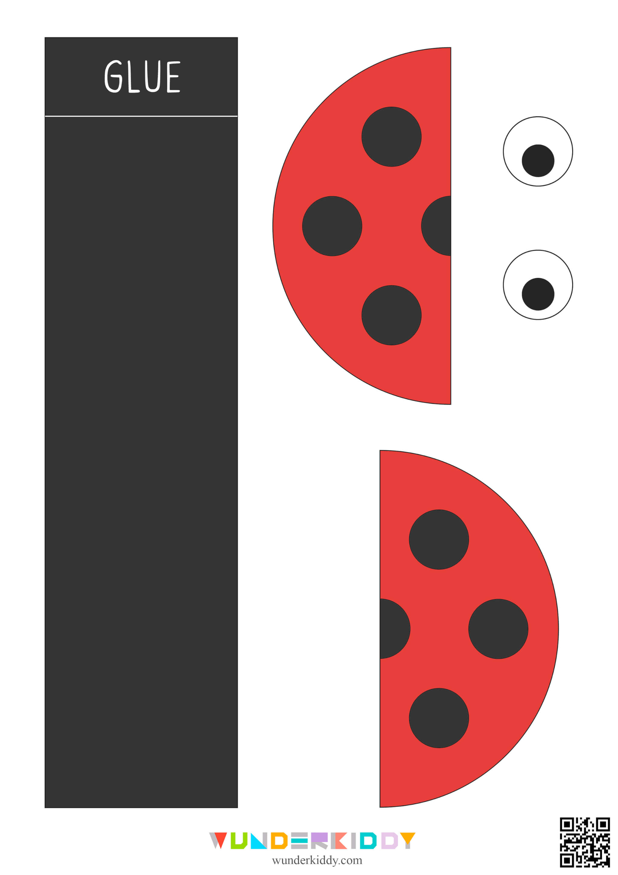 Paper Ladybug Craft Template - Image 4