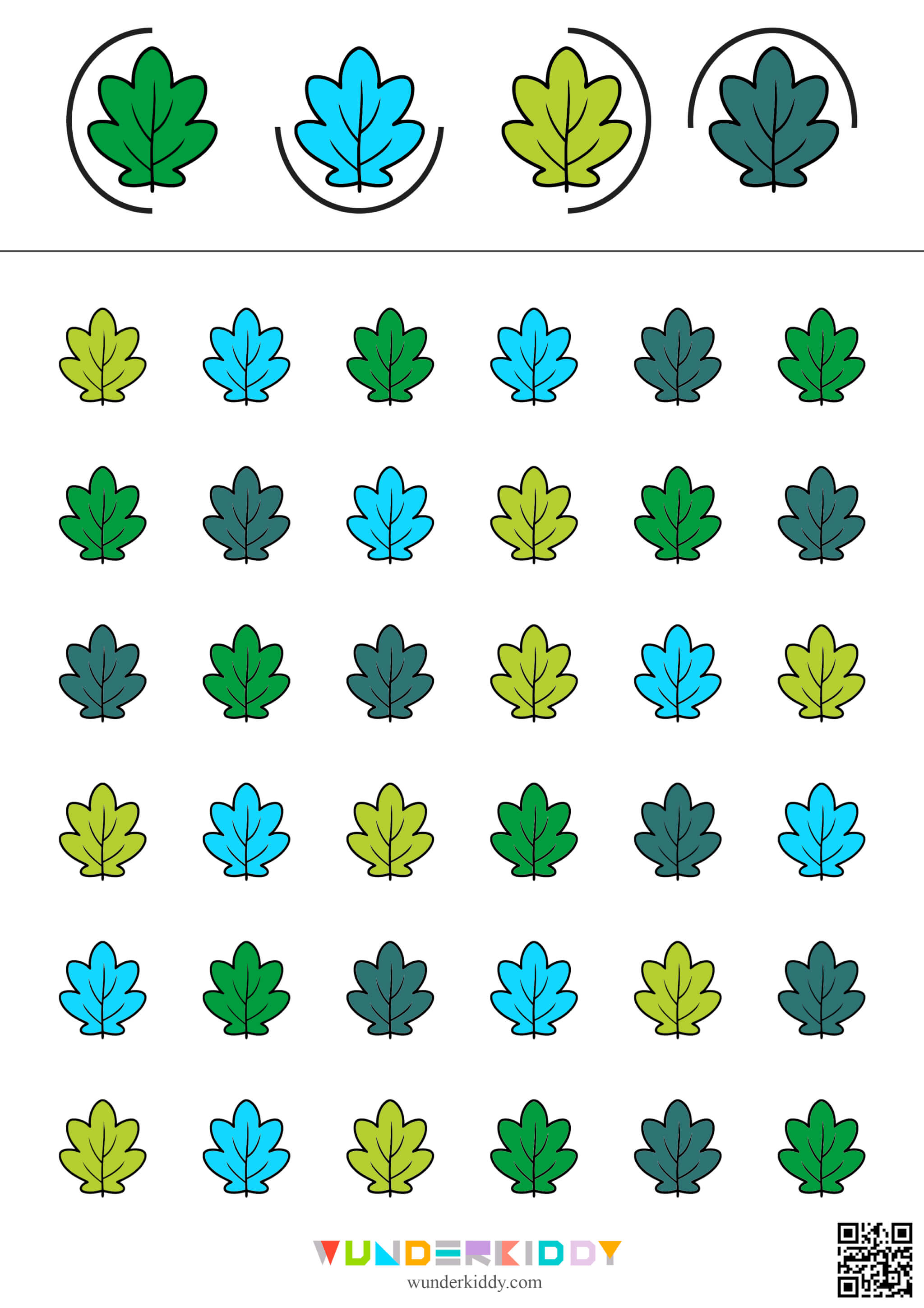 Jeu de perception visuelle des feuilles - Image 3