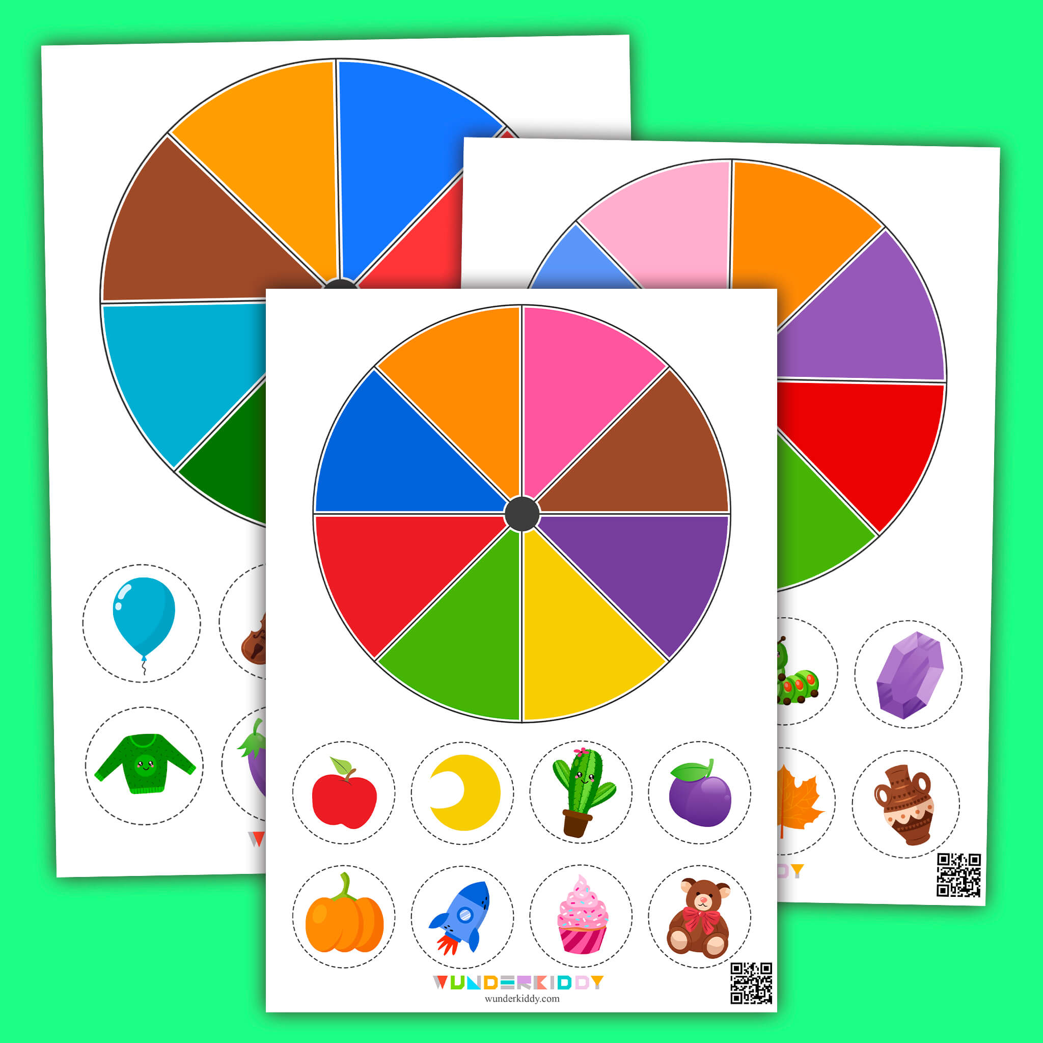 Learn Colors Clip Cards Activity