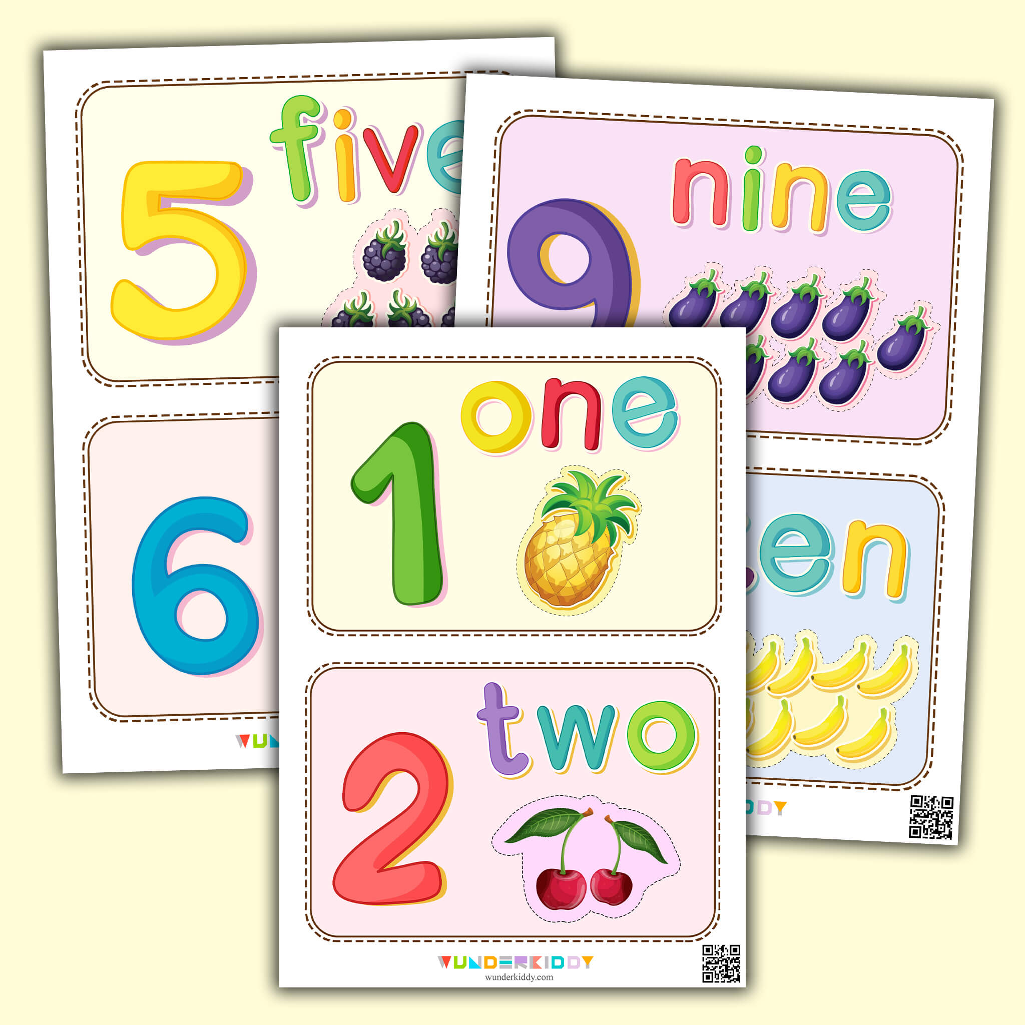 Illustrated Number Flashcards