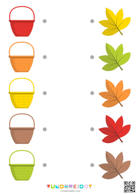 Autumn Leaves and Baskets Color Match - Image 2